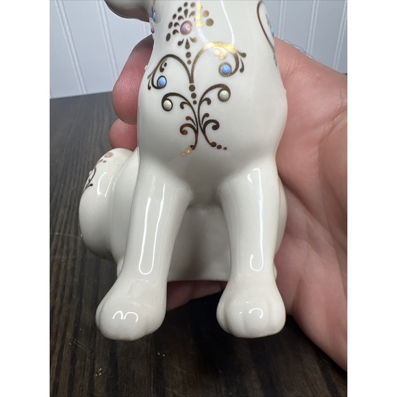 LENOX Jewels Of Light Cat Figurine 4.5" Curled Tail Blue Eyes Jeweled EUC! - Picture 6 of 11